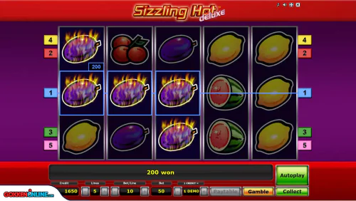Sizzling Hot Deluxe Demoplay Wint