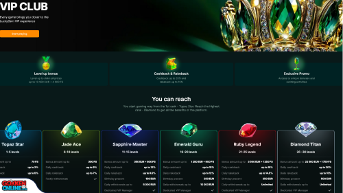 LuckyGem Casino Casino vip programma