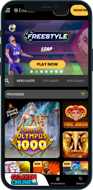 EmirBet Casino Mobiele app