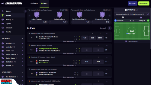 Immerion Casino sport