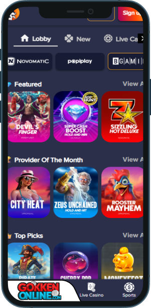 PuppyBet Casino Mobiele app