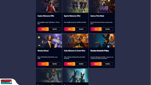 PuppyBet Casino bonus