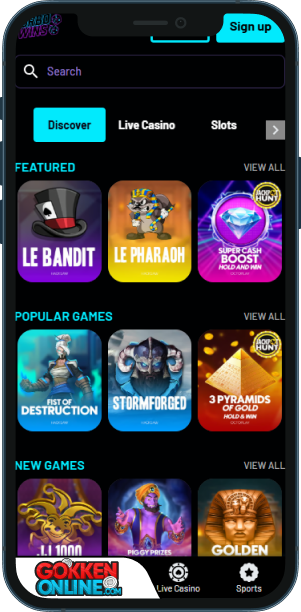 TurboWins Casino Mobiele app