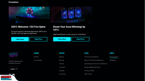 TurboWins Casino bonus