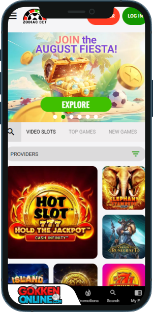 ZodiacBet Casino Mobiele app