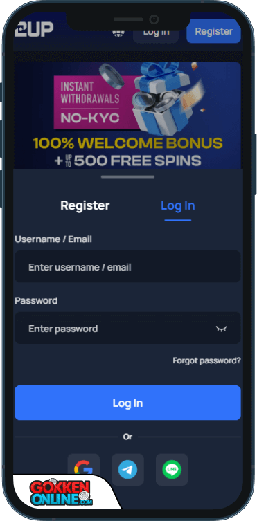 2UP.io Casino Inloggen
