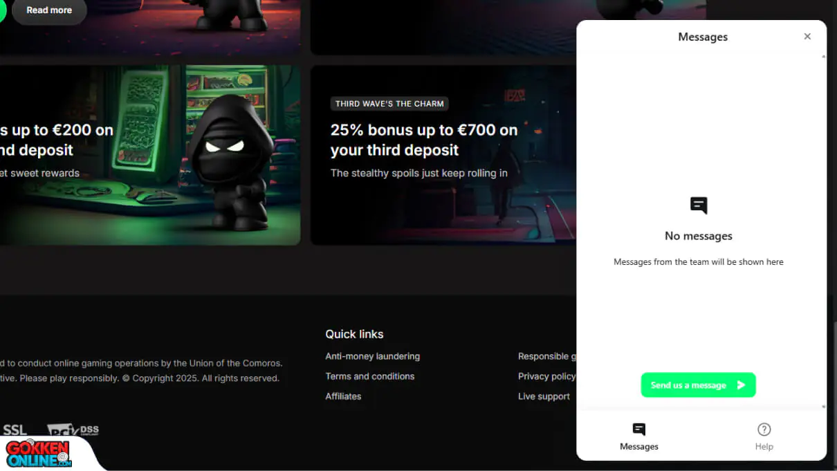 Betninja Casino Klantenservice