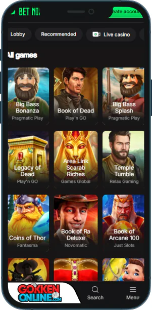 Betninja Casino Mobiele app