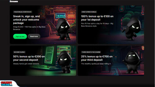 Betninja Casino bonus