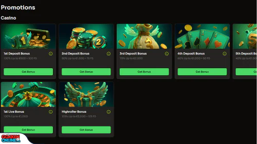 HolyLuck Casino bonus