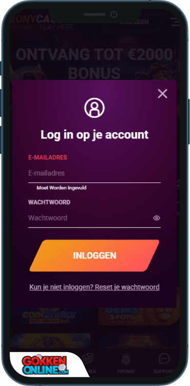 RonyCasino Inloggen