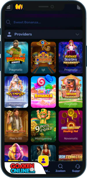 Wino Casino Mobiele app