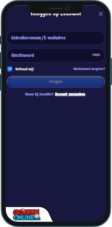ZeusWin Casino Inloggen