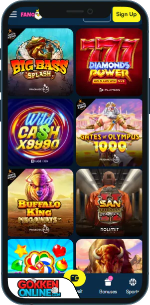 Fanobet Casino Mobiele app
