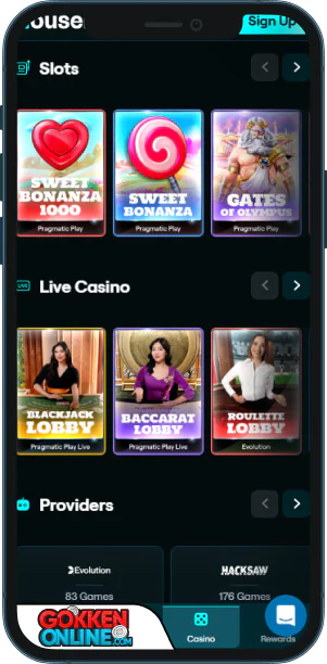 Housebets Casino Mobiele app