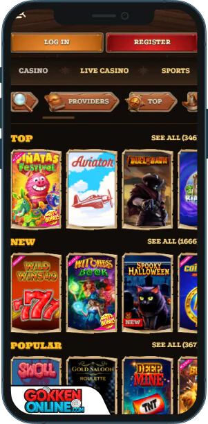 Lizaro Casino Mobiele app