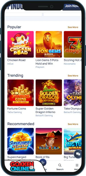 SpinDog Casino Mobiele app