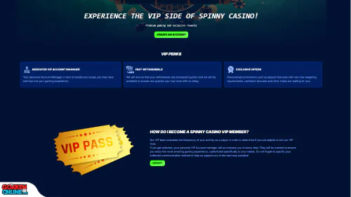 Spinny Casino vip programma