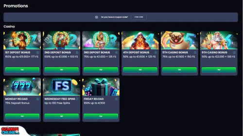 Zondercruks Casino bonus