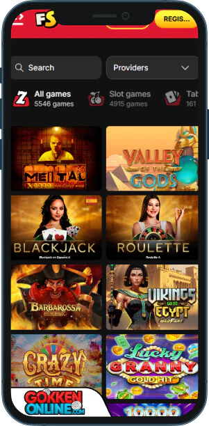 FreeSpinza Casino Mobiele app