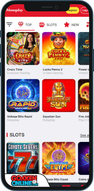 MonoPlay Casino Mobiele app