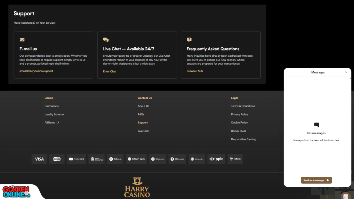 Harry Casino Klantenservice