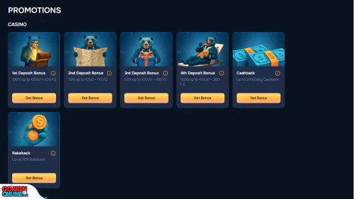 Baloo Casino bonus