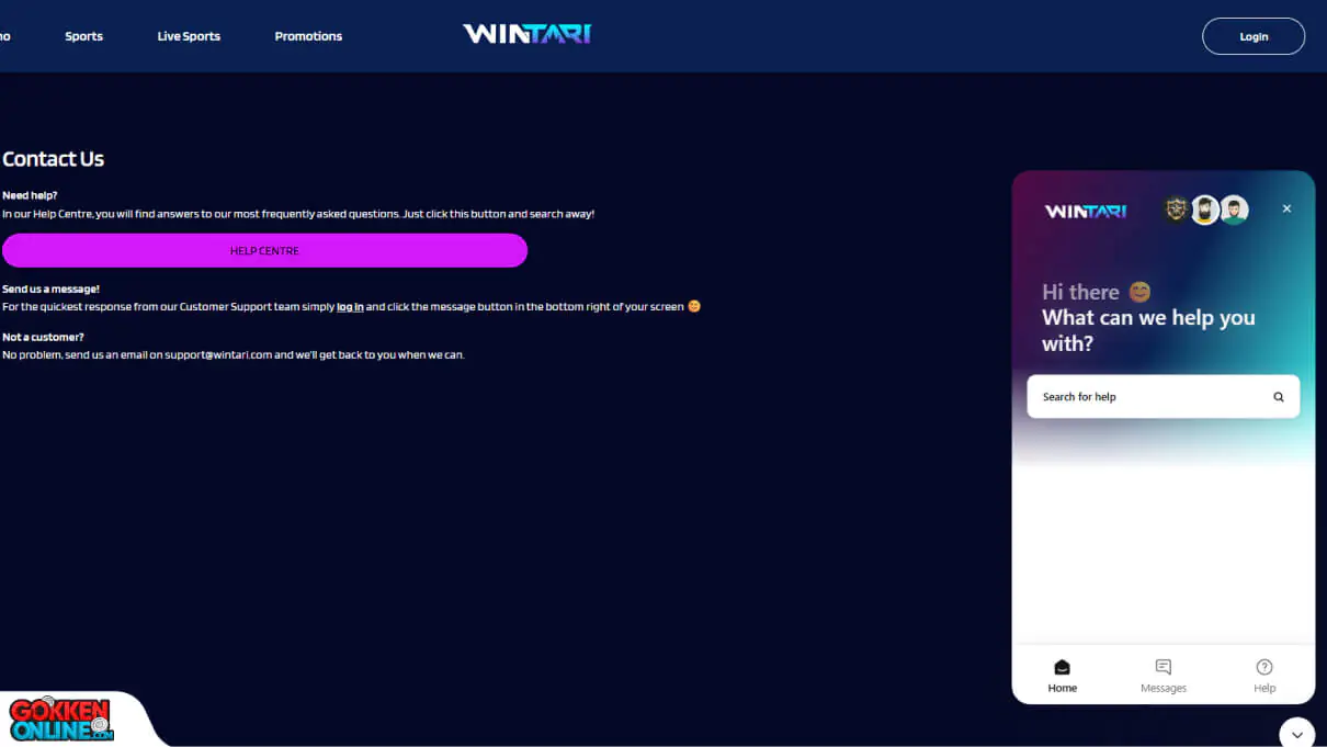 Wintari Casino Klantenservice