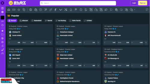 SlotMaster Casino sport