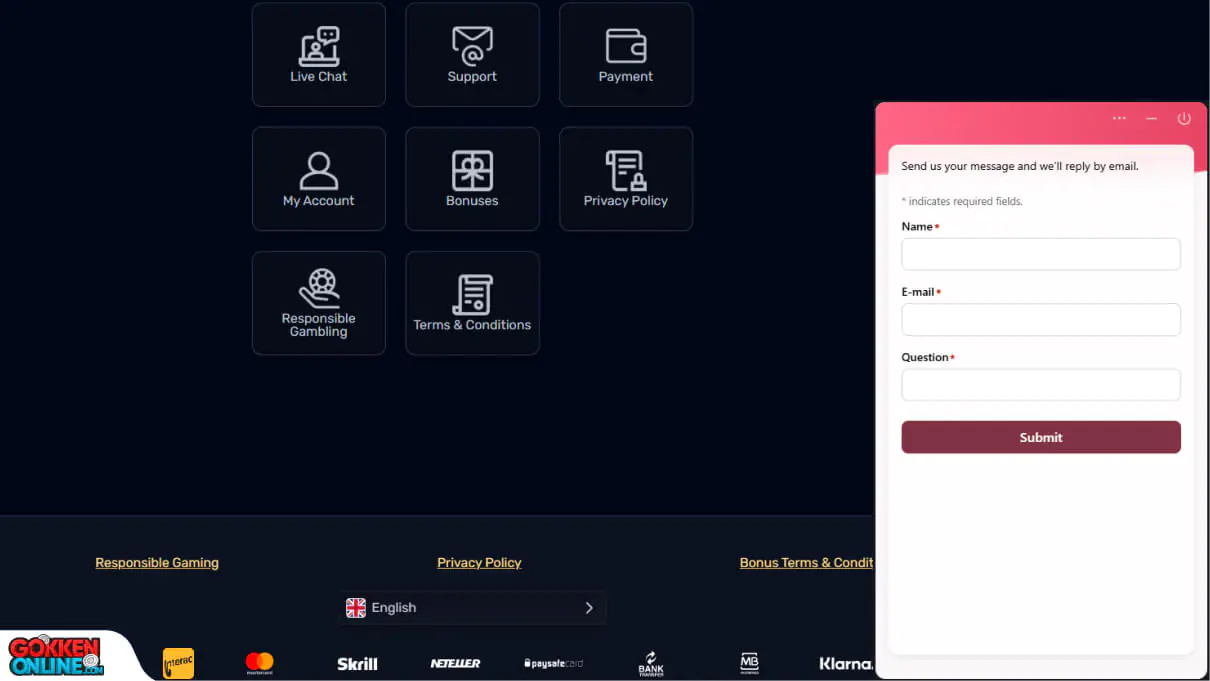 TheSlotz Casino Klantenservice