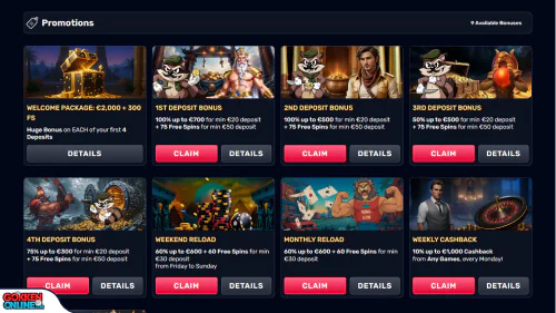 TheSlotz Casino bonus