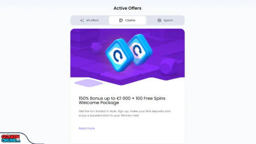 Winnerz Casino bonus